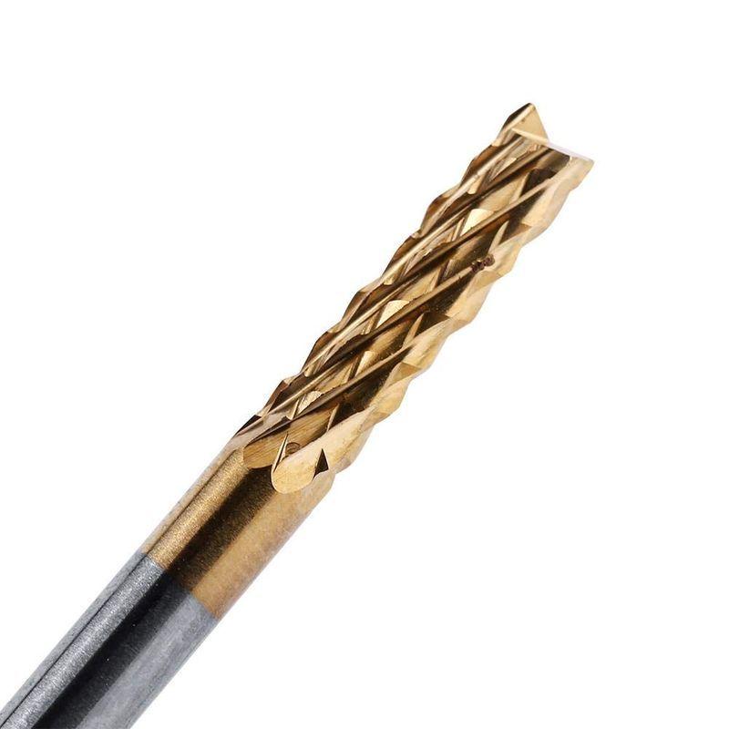 Acogedor エンドミル 超硬エンドミル 高硬度 ブレード径：3.175mm 10本