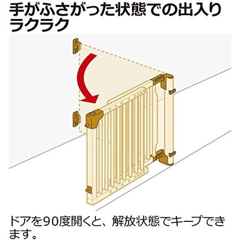 リッチェル Richell 階段の上でも使える木のバリアフリーゲート Richell 階段の上でも使える木のバリアフリーゲート