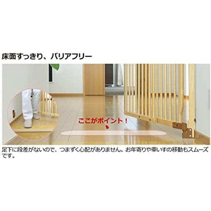 リッチェル Richell 階段の上でも使える木のバリアフリーゲート Richell 階段の上でも使える木のバリアフリーゲート