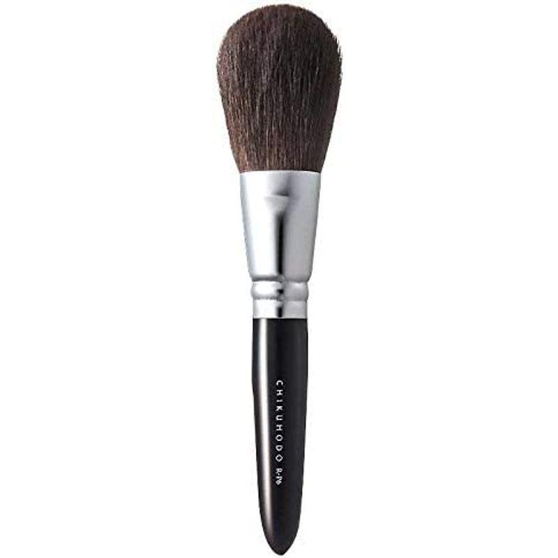 熊野筆(化粧筆) 竹宝堂 レギュラーシリーズ パウダーブラシ 灰リス R-P6 黒ライン メイクブラシ 化粧筆 竹宝堂 レギュラーシリーズ パウダーブラシ 灰リス P6 黒ライン メイクブラシ