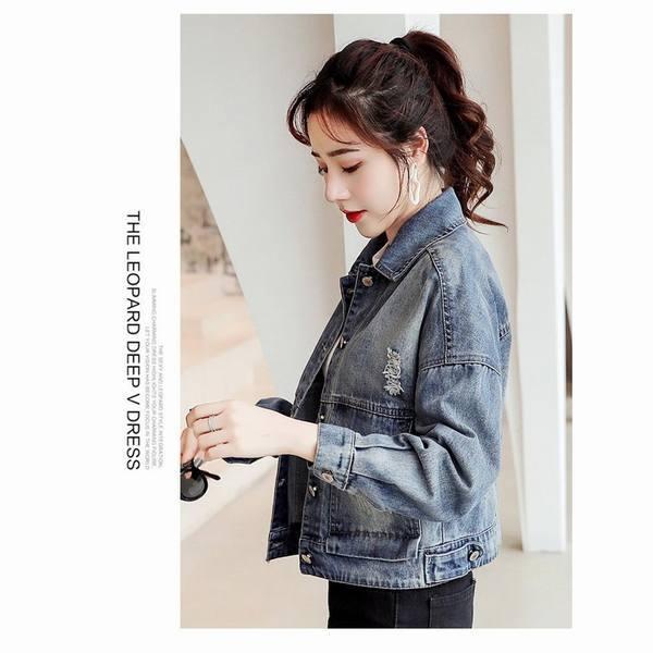 最適な価格 Gジャン 長袖 デニムジャケット 長袖 春秋 秋 春 女性 女の子 レディース コート デニムジャケット ジャケット 韓国風 ゆったり おしゃれ Gジャン デニム カラー M Europlus Com Br