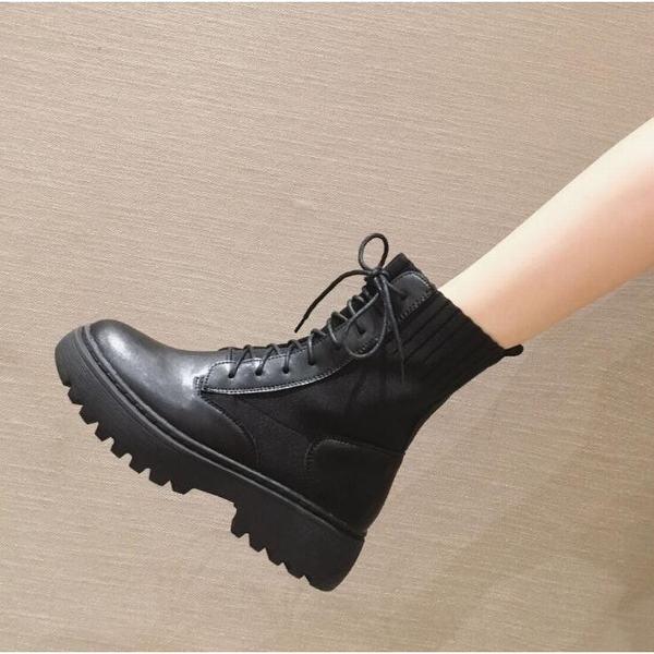 ブーツ レディース マーティンブーツ ショートブーツ ハイカット 厚底 編み上げブーツ 美脚 歩きやすい 秋冬新作 Nasg172 最終決算