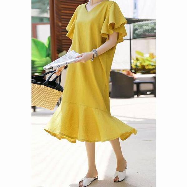 送料無料 ゆったり ｈライン 綿麻ワンピ レディースワンピース ワンピース 大きいサイズ 日常デート 50代 30代 40代 通勤 可愛い 体型カバー 普段着 コットンリネン ワンピース 購入方法を定めずにご選択になります 税別6417円 2箇分の購入 Www Harmonylu Com