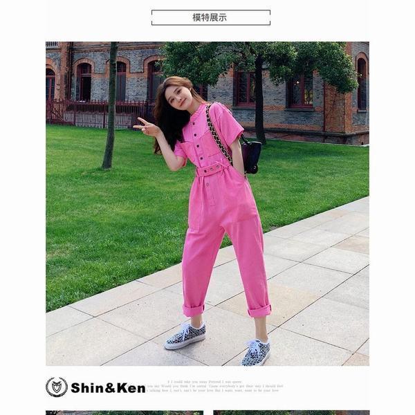数々のアワードを受賞 レディース 夏物 つなぎ ファッション 半袖 Lhtg901 つなぎ Diy 作業服 ユニセックス おしゃれ オーバーオール つなぎ オールインワン カラー ピンク qhema Com