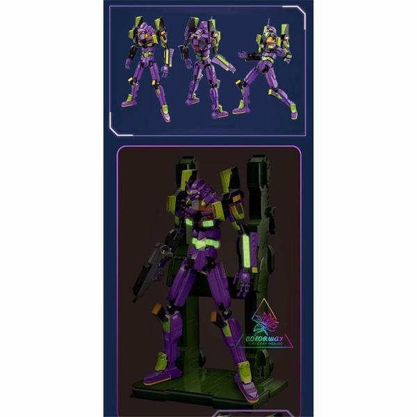 ブロック エヴァンゲリオン初号機 EVA-01 エヴァ初号機 零号機 2号機 ブロック プレゼント C800071224 C808271224 c912410806 ブロック