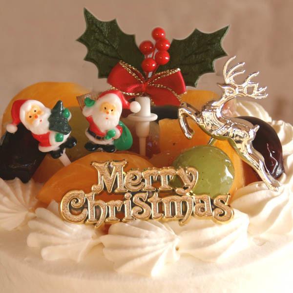 ネコポス対応 クリスマスケーキオーナメントセット 金のメリークリスマスプレート サンタクロース2個 ひいらぎ 銀のトナカイ キャンドル ケーキ飾り 和歌山産フルーツのケーキarancia 通販 Yahoo ショッピング