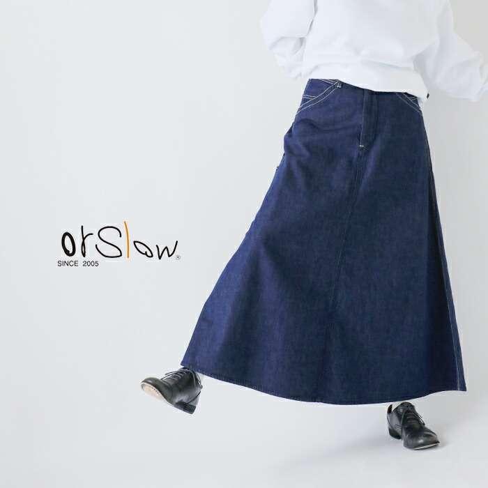 orslow デニムスカート ペインタースカート M orSlow オアスロウ 30's PAINTER LONG DENIM SKIRT ペインター