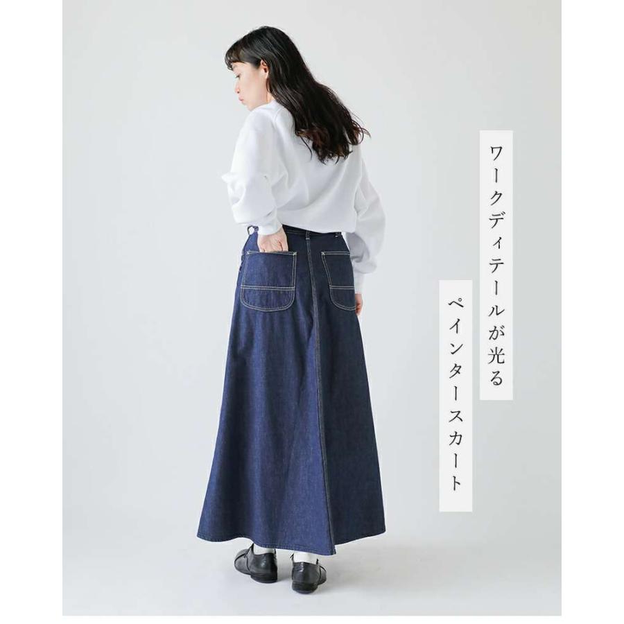 orslow デニムスカート ペインタースカート M orslow オアスロウ 30's PAINTER LONG DENIM SKIRT USED 30's