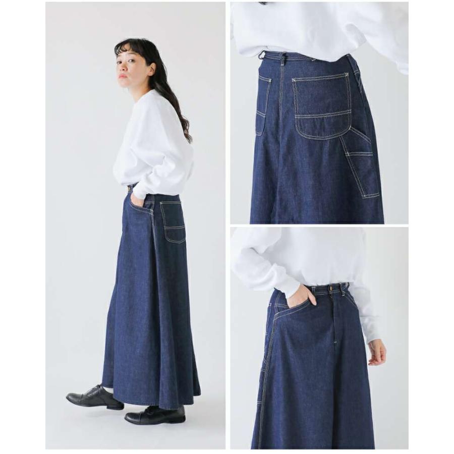 orSlow オアスロウ or slow デニム ペインター ロング スカート
