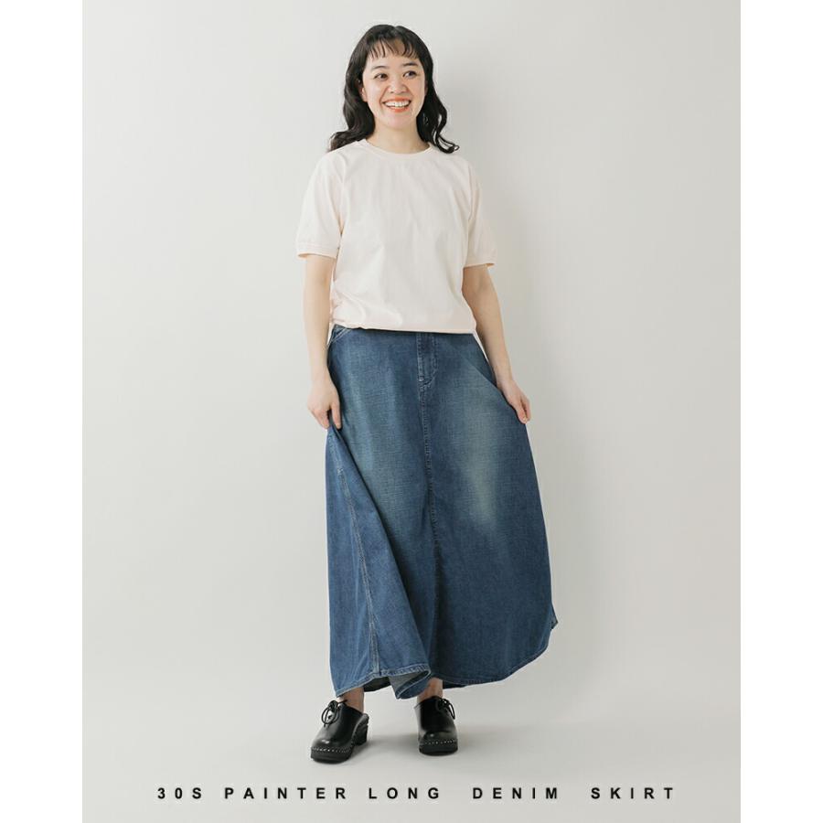 オアスロウ or slow 30s ペインター ロング デニムスカート 00-4127 春夏 レディース  2026ss新作の画像