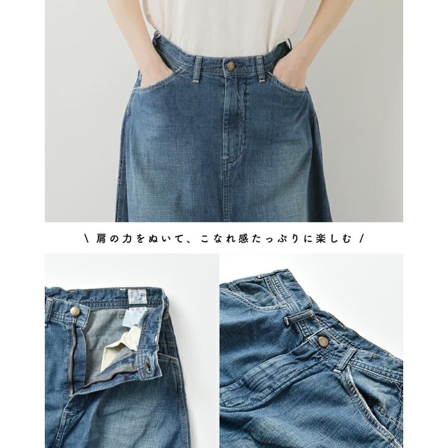 オアスロウ or slow 30s ペインター ロング デニムスカート 00-4127 春夏 レディース  2026ss新作の画像