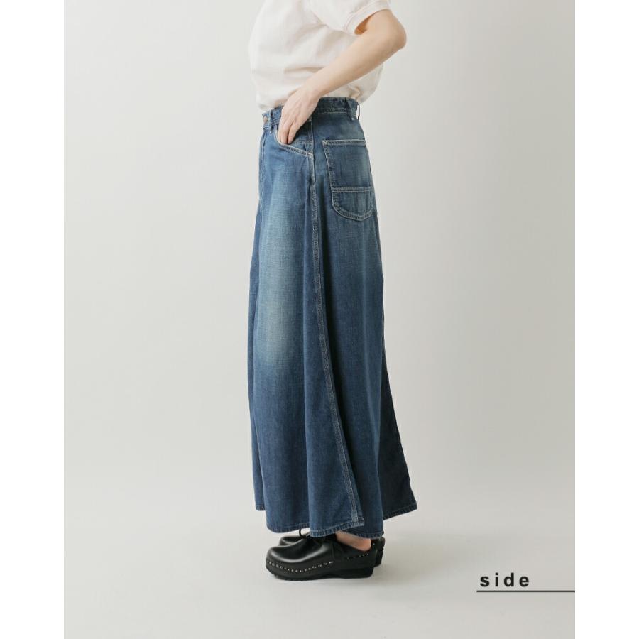 オアスロウ or slow 30s ペインター ロング デニムスカート 00-4127 春夏 レディース  2026ss新作の画像