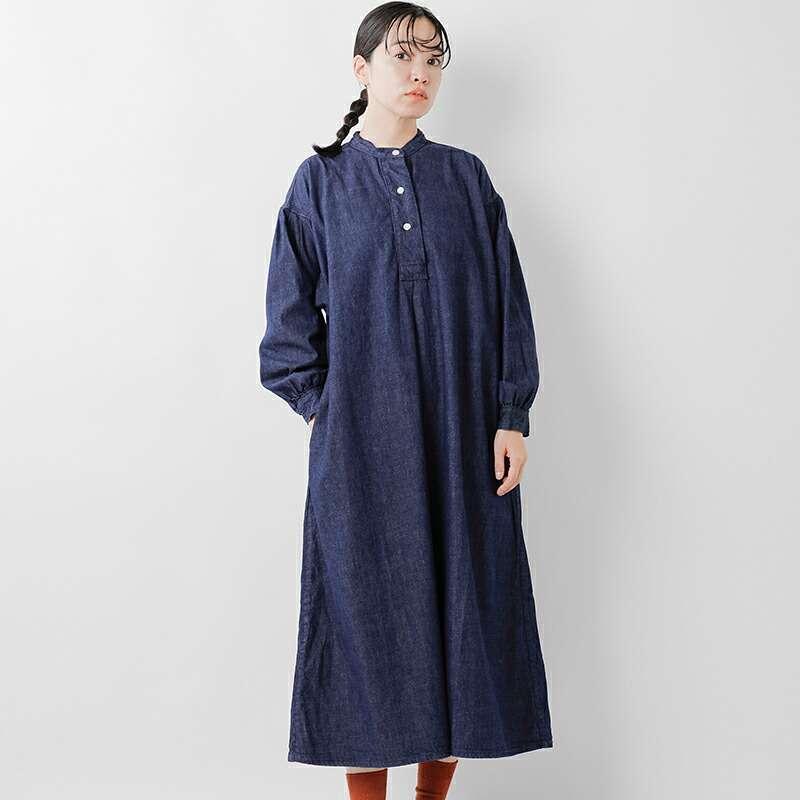 or slow デニムワンピース orSlow オアスロウ DENIM USED DRESS デニム ユーズド ドレス