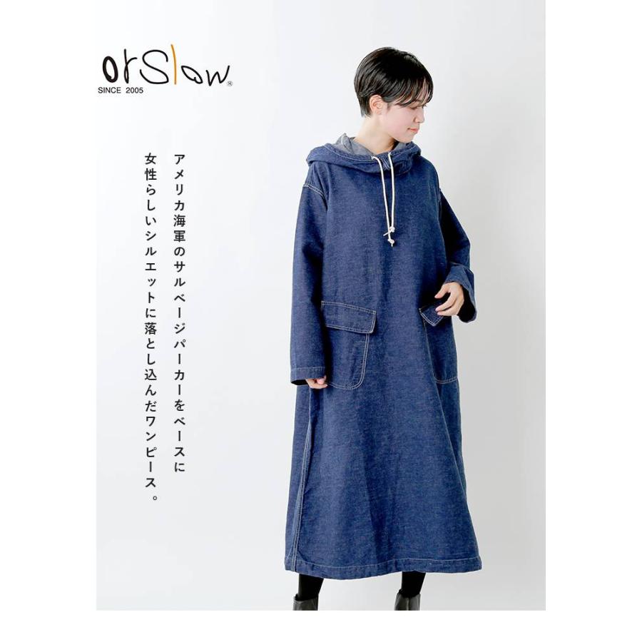 Or Slow オアスロウ 6ozデニム Us Navyコットンサルベージフードロングワンピース 00 9540 aw新作 00 9540 Aranciato 通販 Yahoo ショッピング