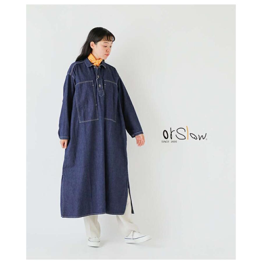 orSlow（オアスロウ） デニム プルオーバー ドレス PULLOVER DENIM