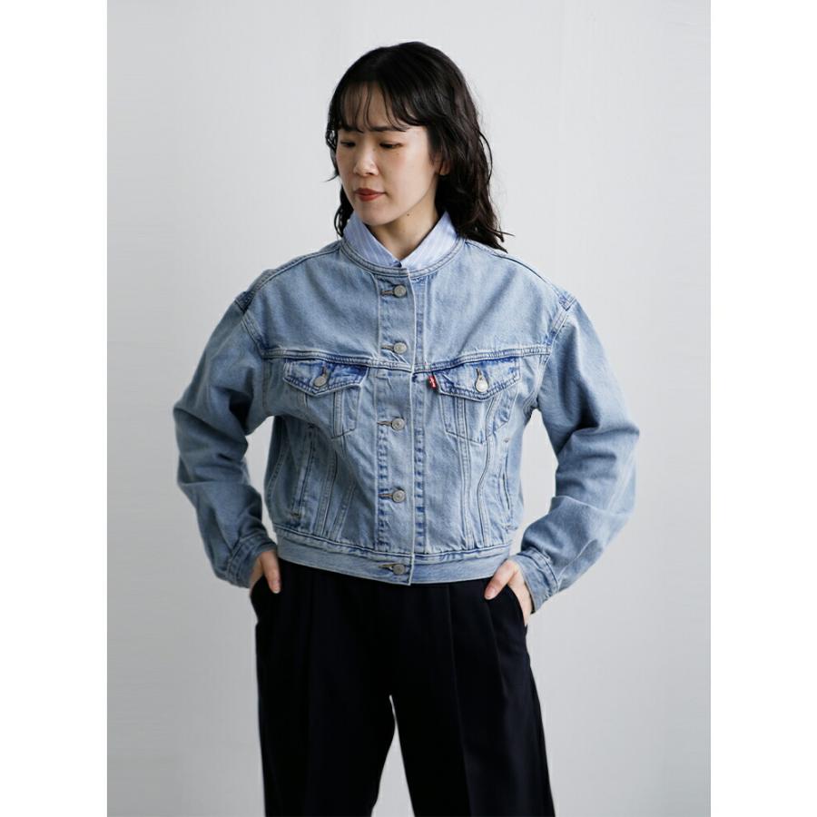 【珍品】LEVI'S デニムレザー切り替えブルゾン Levi's（リーバイス） ブルゾン アウター JAPAN LIMITED LEATHER