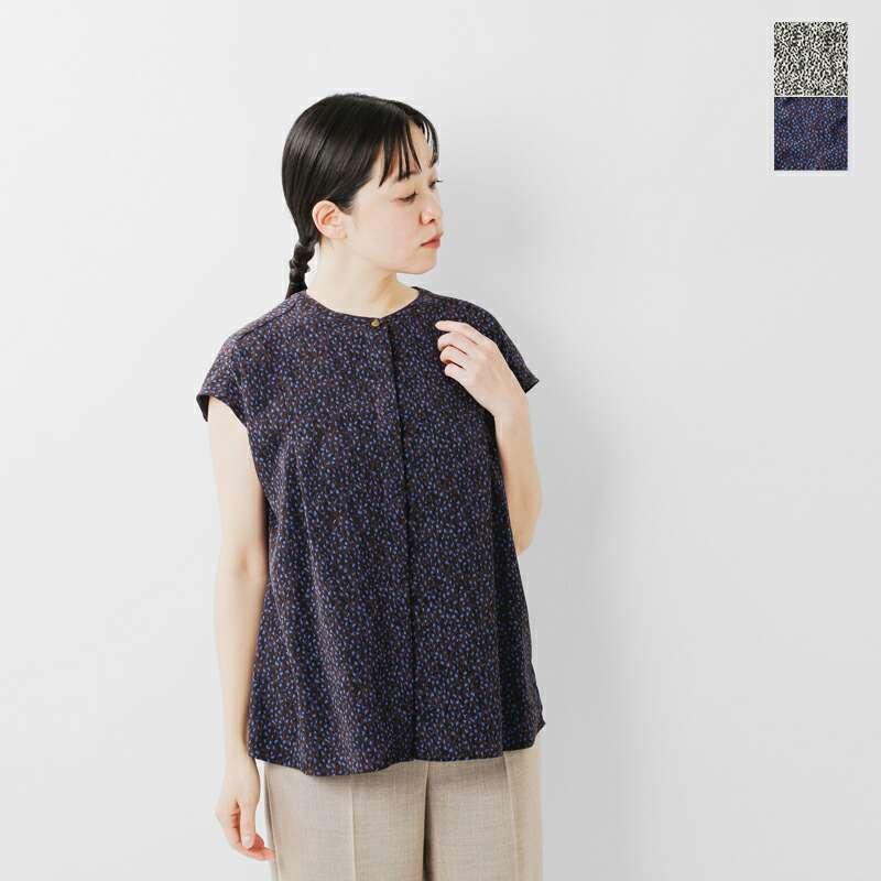 インディヴィ　ドットブラウス　黒と白二点38 NOMBRE IMPAIR（ノンブルアンペール）の「ダイヤ柄刺繍 ノー
