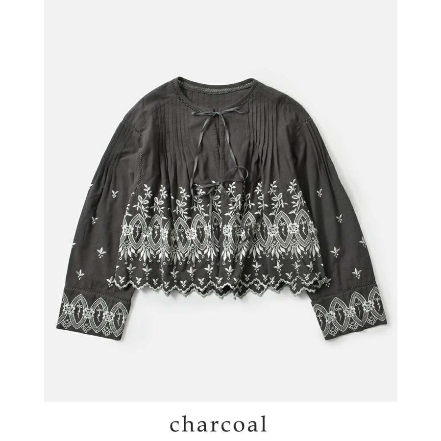 ヌキテパ未使用ブラウス クーポン対象】ne Quittez pas ヌキテパ クリンプ コットン アン