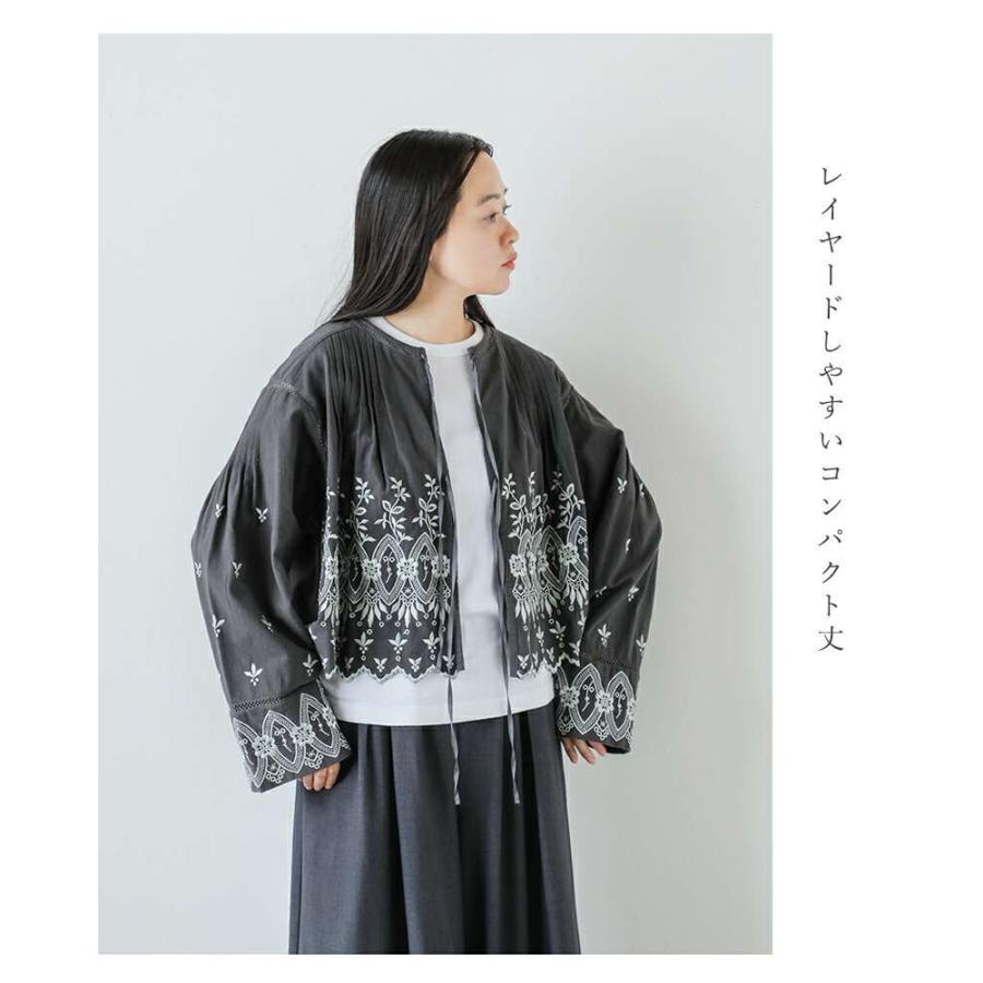 【ne Quittez pas】ヌキテパ ビーズ刺繍 ノースリーブオールインワン ne Quittez pas ヌキテパ ワンピース Cotton Voile Dot Hemla No