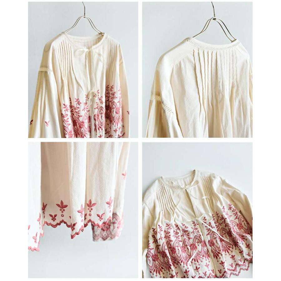 ne Quittez pas ヌキテパ　白　インド綿　ブラウス　トップス ne Quittez pas ヌキテパ白インド綿ブラウストップス