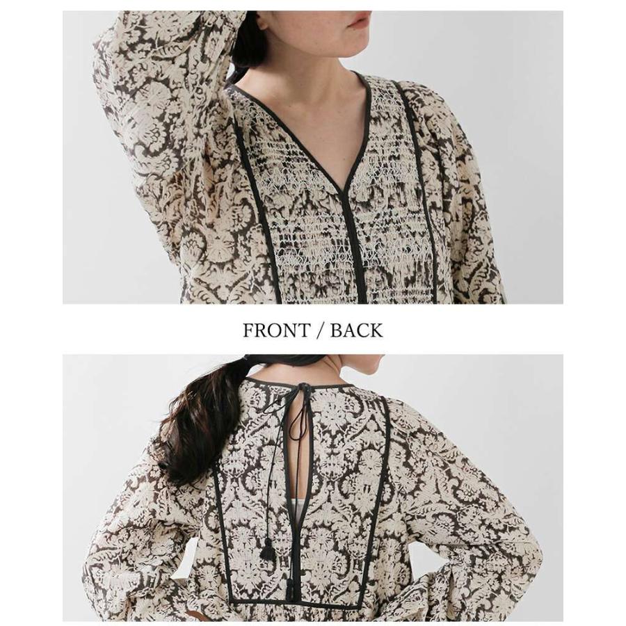 ne Quittez pas ヌキテパ シャドーストライプドレス　別注 ne Quittez pas×eclat(ヌキテパ×エクラ)のシャドーストライプ