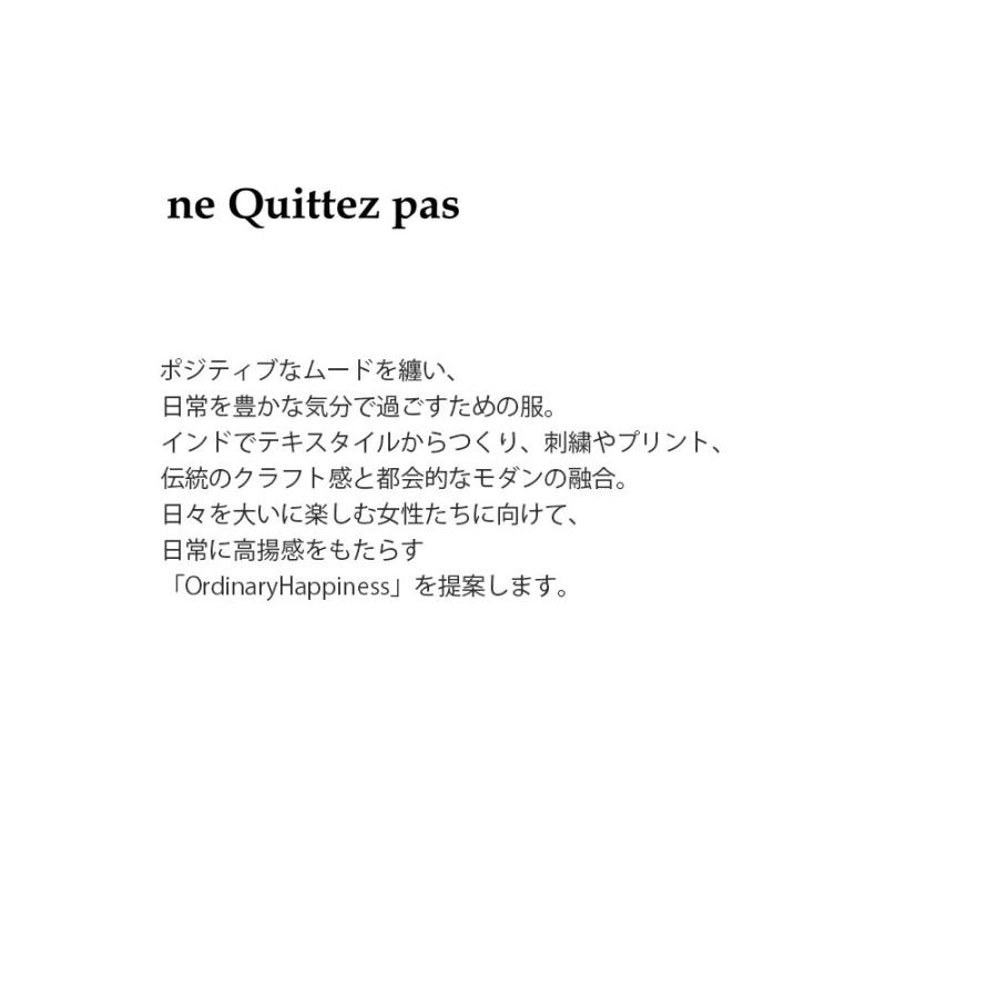 ヌキテパ ne Quittez pas コットンジャガード イベリスプリント ピンタック ドレス ワンピース010461wa1 レディース 春夏 2026ss新作の画像