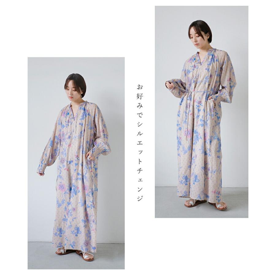極美品✨ ヌキテパ ドビーチェックリーフプリントドレス Aライン ワンピース M NE QUITTEZ PAS!（ヌキテパ）の「NE QUITTEZ PAS/ドビーチェックリーフ