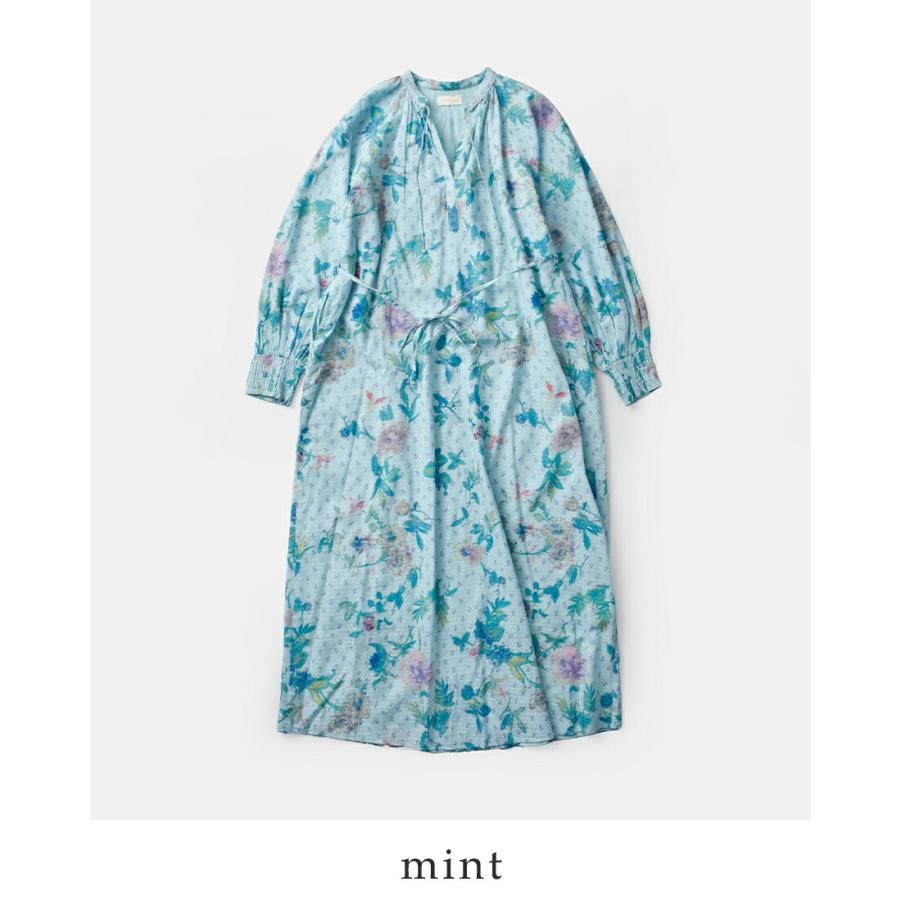 ヌキテパ ne Quittez pas ドットドビー ブーケ ウェービーウエスト ドレス Dot Dobby Bouquet Wavy Waist Dress 010461wb1 レディース 春夏 2026ss新作の画像