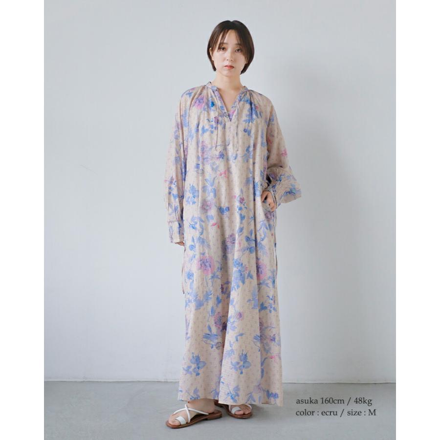 ヌキテパ ne Quittez pas ドットドビー ブーケ ウェービーウエスト ドレス Dot Dobby Bouquet Wavy Waist Dress 010461wb1 レディース 春夏 2026ss新作の画像