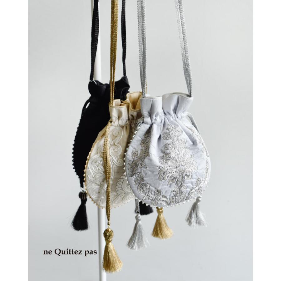 NE QUITTEZ PAS!（ヌキテパ） ne Quittez pas 刺繍 ドローストリング