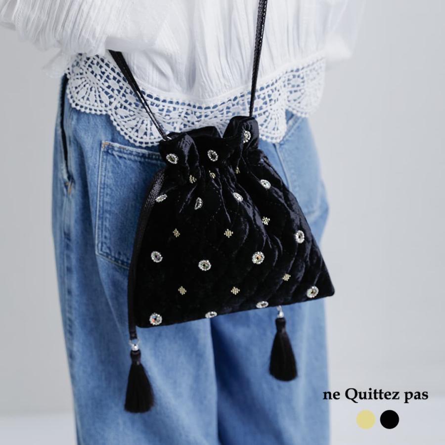 NE QUITTEZ PAS!（ヌキテパ） ne Quittez pas 刺繍 ドローストリング