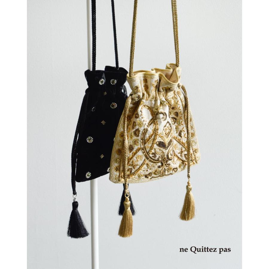 NE QUITTEZ PAS!（ヌキテパ） ne Quittez pas 刺繍 ドローストリング
