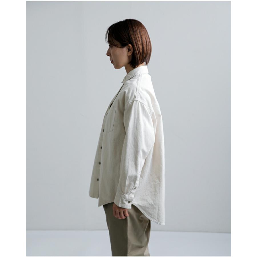 MICA&DEAL】完売品 ハイツイストコットンローン ルーミーシャツ F
