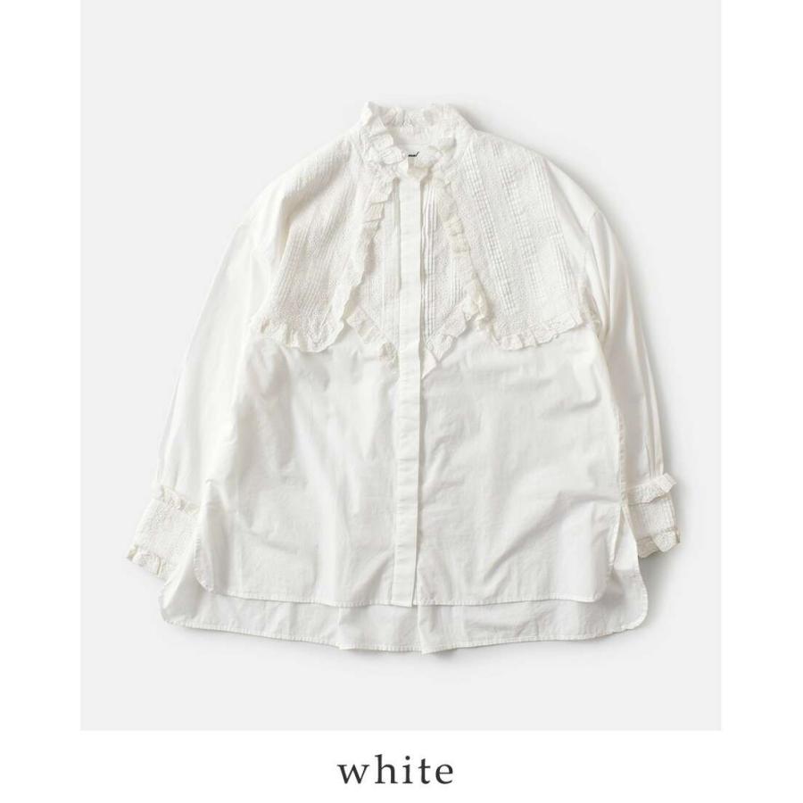 DESIGNWORKS ピンタック レース ブラウス ポンチョ風 ホワイト DESIGNWORKS ピンタック レース ブラウス ポンチョ風 ホワイト