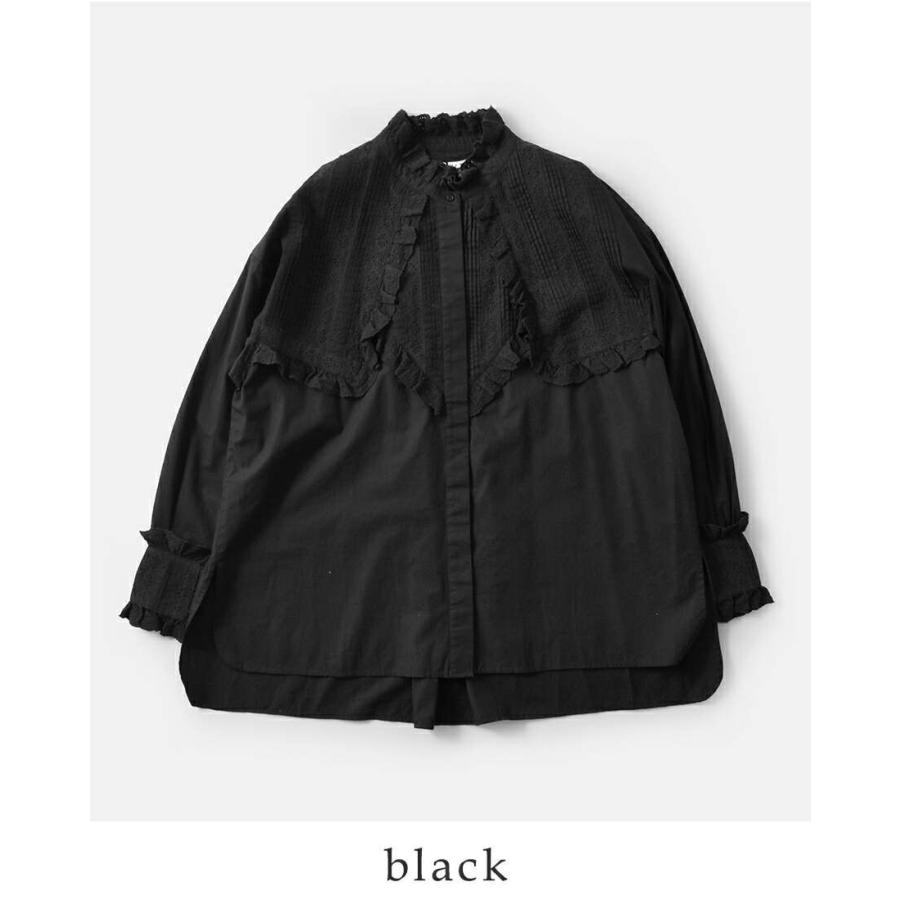 Sara mallikaサラマリカ 長袖ブラウス トップス コットン サラマリカ コットンスカラップカラーブラウス レディース Sara