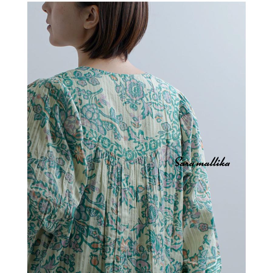 sara mallika（サラ マリカ） コットン ペイズリー 花柄プリント