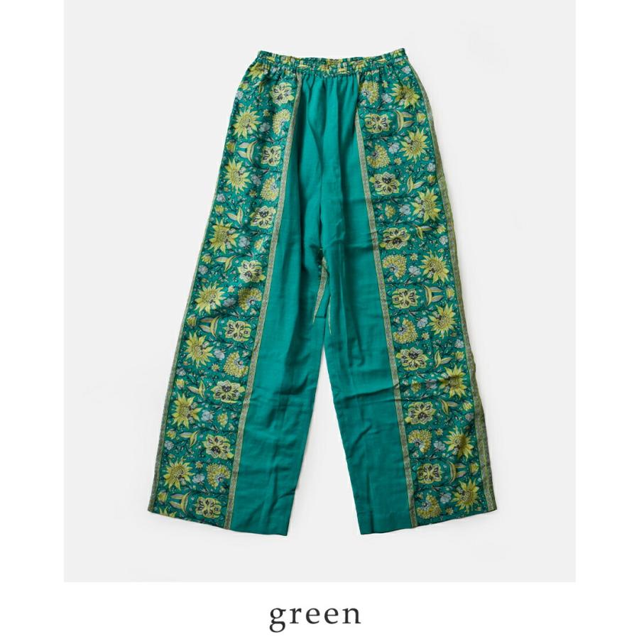sara mallika（サラ マリカ） コットン ビスコース ボーダー プリント