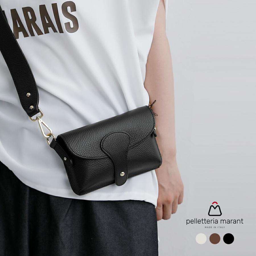 マラント Marant カーフレザー ミニショルダー バッグ 03-3-13-310-1-1