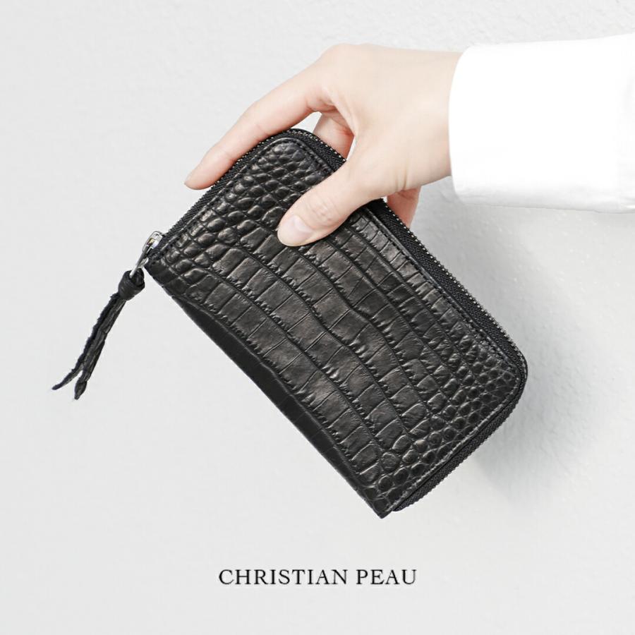クリスチャンポー（Christian Peau） クロコダイル 長財布 ブラック CHRISTIAN PEAU（クリスチャンポー） クロコダイル レザー ウォレット