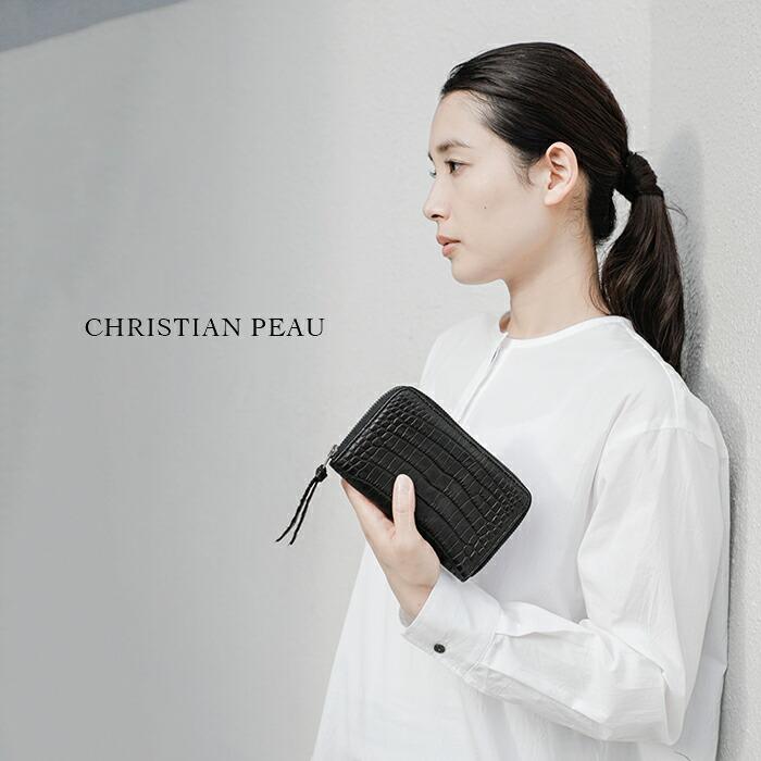 クリスチャンポー CHRISTIAN PEAU クロコダイル レザー ウォレット 05138cp-cr レディースの画像