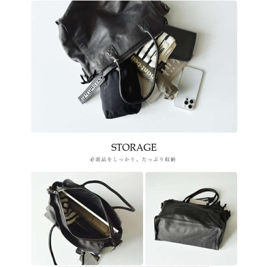 CHRISTIAN PEAU クリスチャン ポー カウレザー ラウンド ハンドル 2way