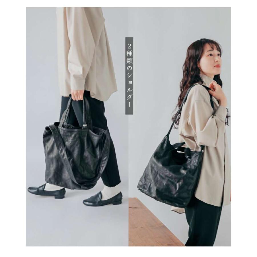 CHRISTIAN PEAU 2way カウスキン レザー トート バッグ CHRISTIAN PEAU｜2way カウレザー トートバッグ / ショルダー