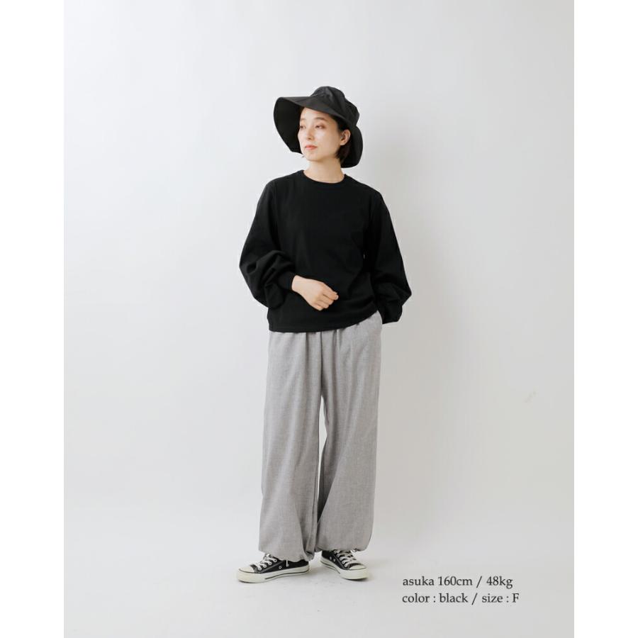 MIZUIRO ミズイロインド mizuiro ind コットン パフスリーブ ロング T