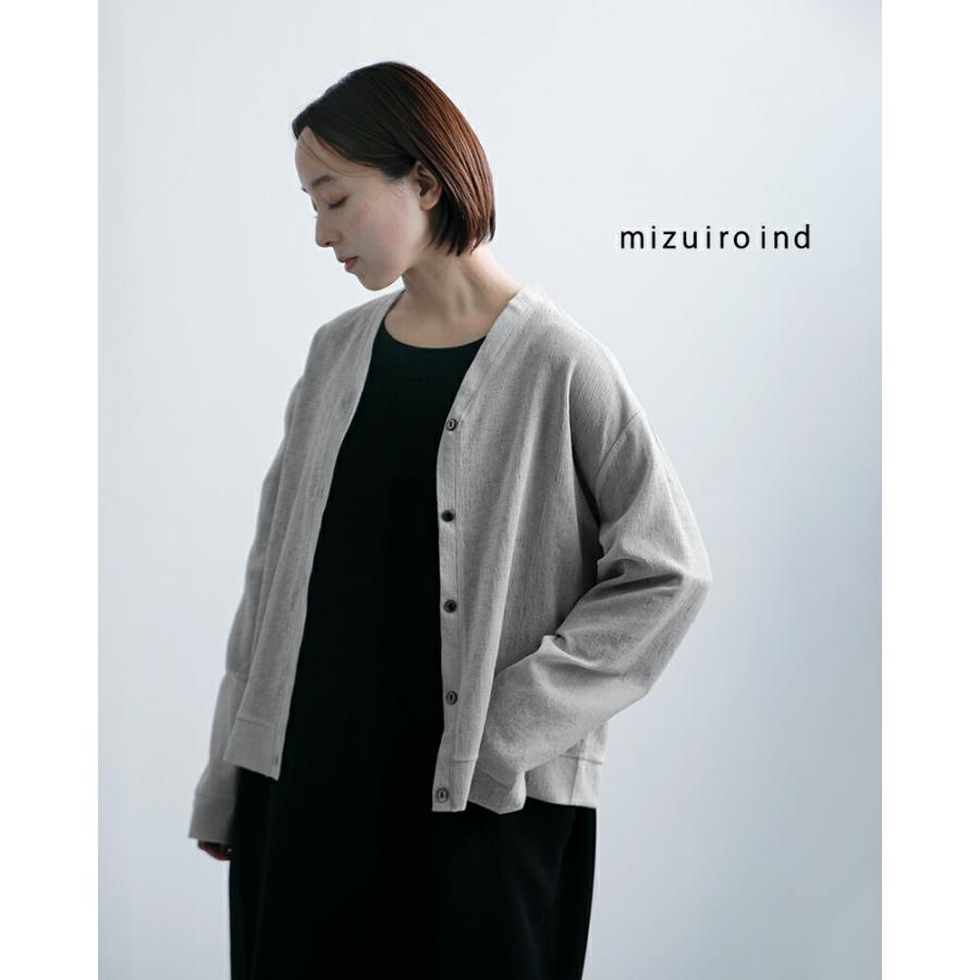MIZUIRO ミズイロインド mizuiro ind ワッシャーボイル Vネック