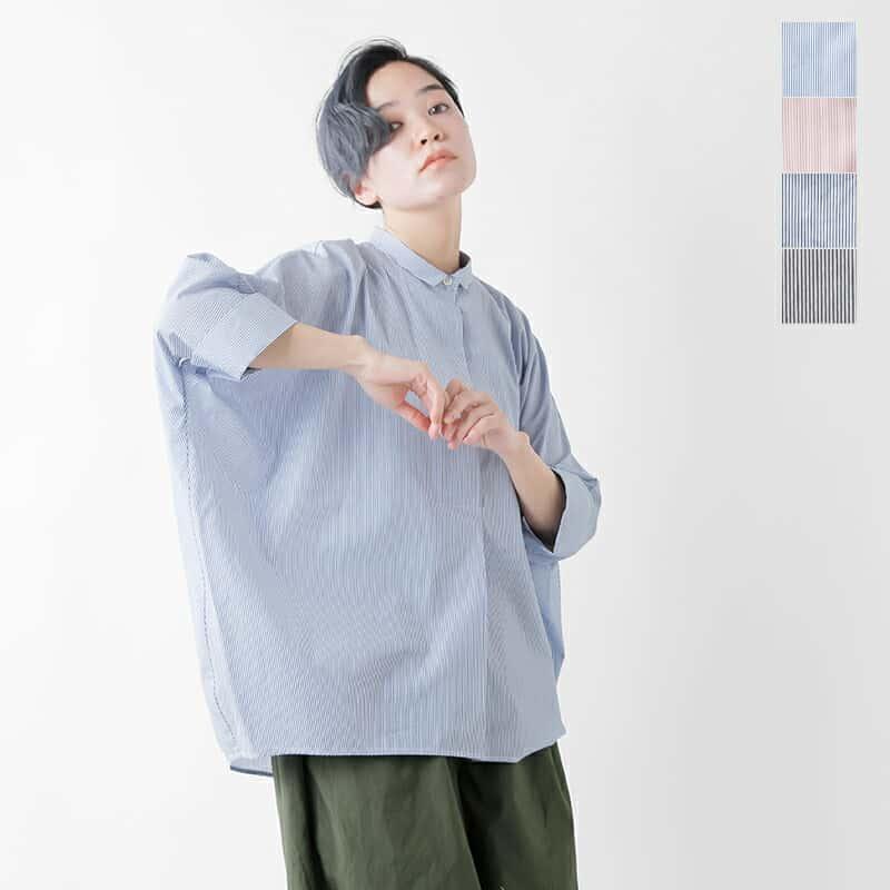 mizuiro-ind ミズイロインド ストライプ フロントフライ ドルマン