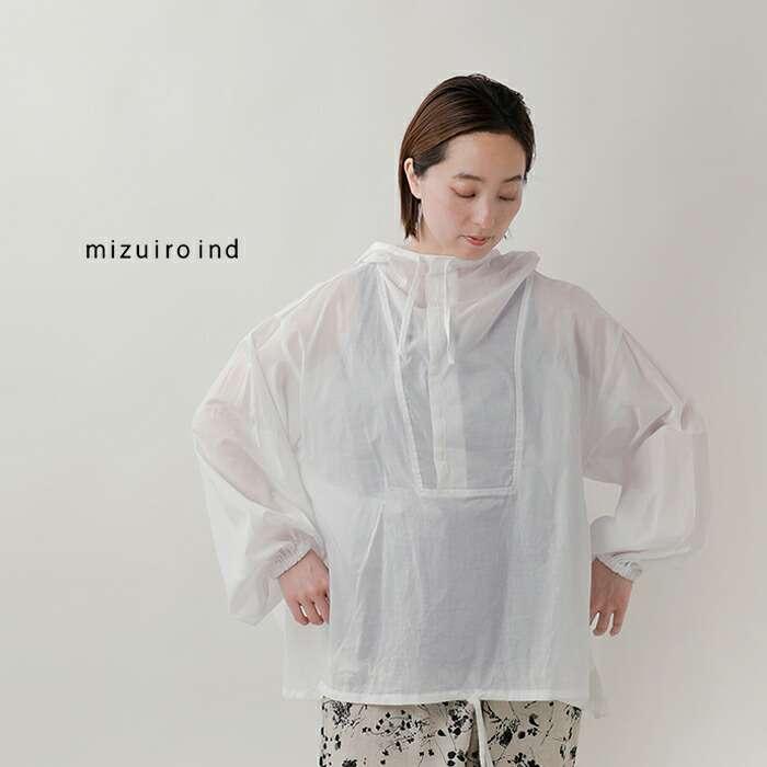 mizuiroind（ミズイロインド） コットン ローン フーデッド シャツ 1