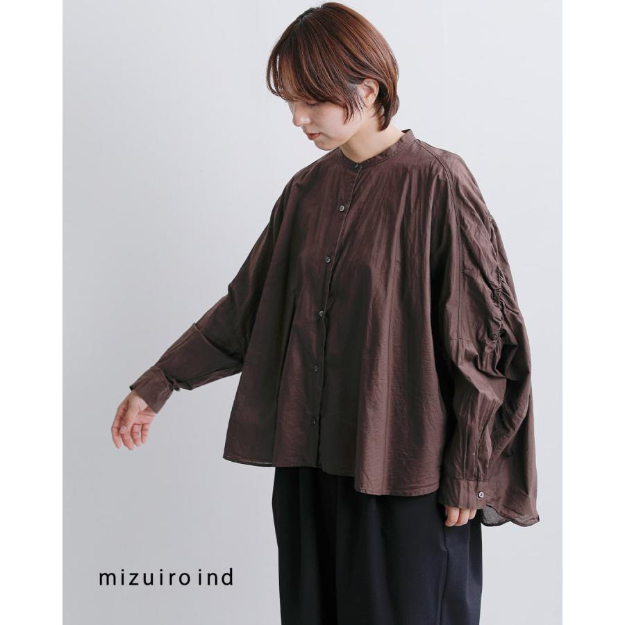 MIZUIRO ミズイロインド mizuiro ind コットン バックギャザー ワイド