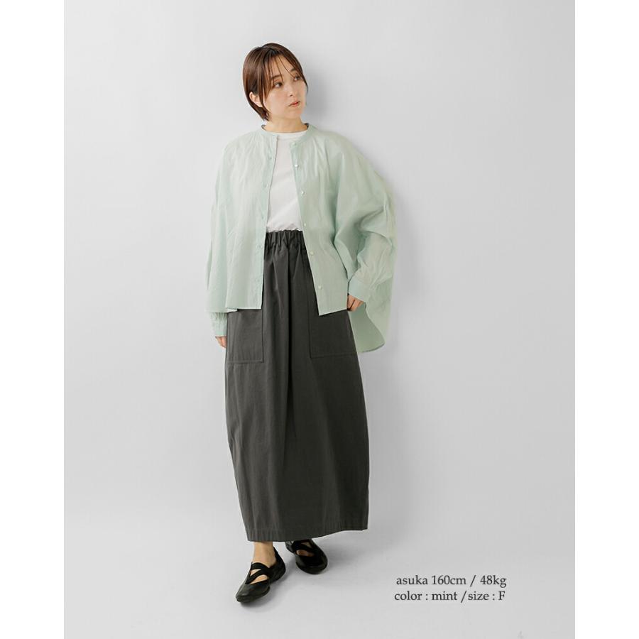 MIZUIRO ミズイロインド mizuiro ind コットン バックギャザー ワイド