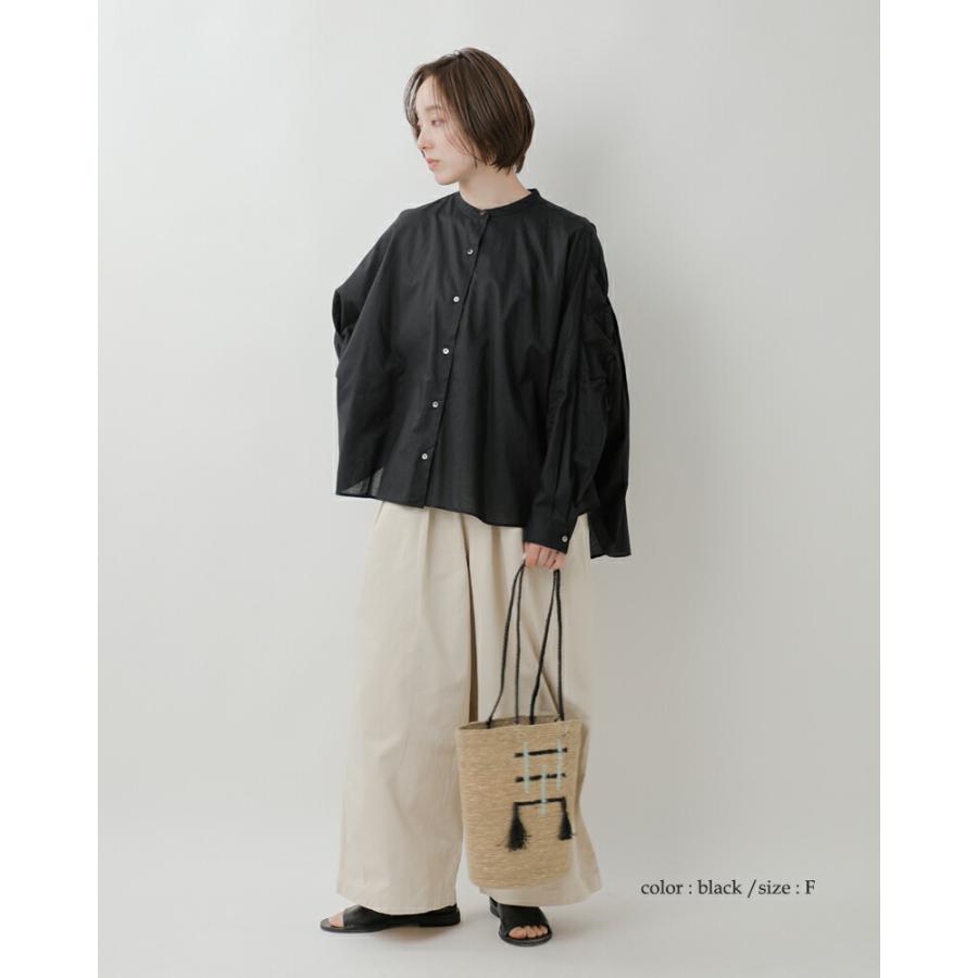 MIZUIRO ミズイロインド mizuiro ind コットン バックギャザー ワイド