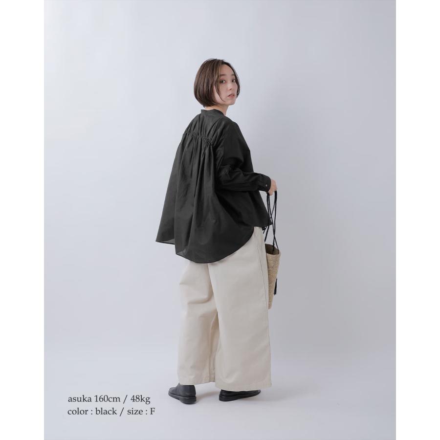 MIZUIRO ミズイロインド mizuiro ind コットン バックギャザー ワイド